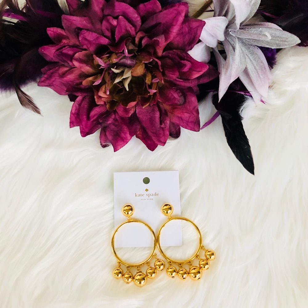 SALE! NWT: Kate Spade Gold Hoop Earrings